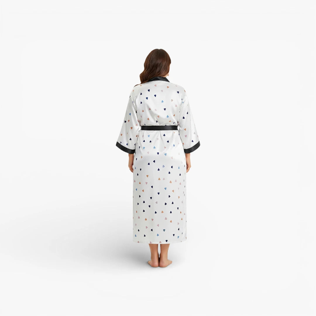 Kimono en satin pour femme