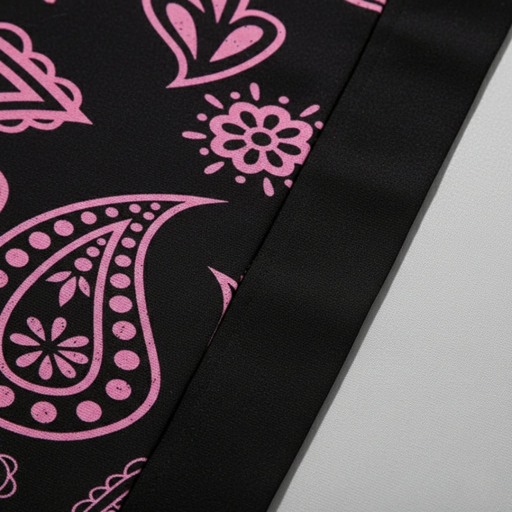 Kimono noir et rose