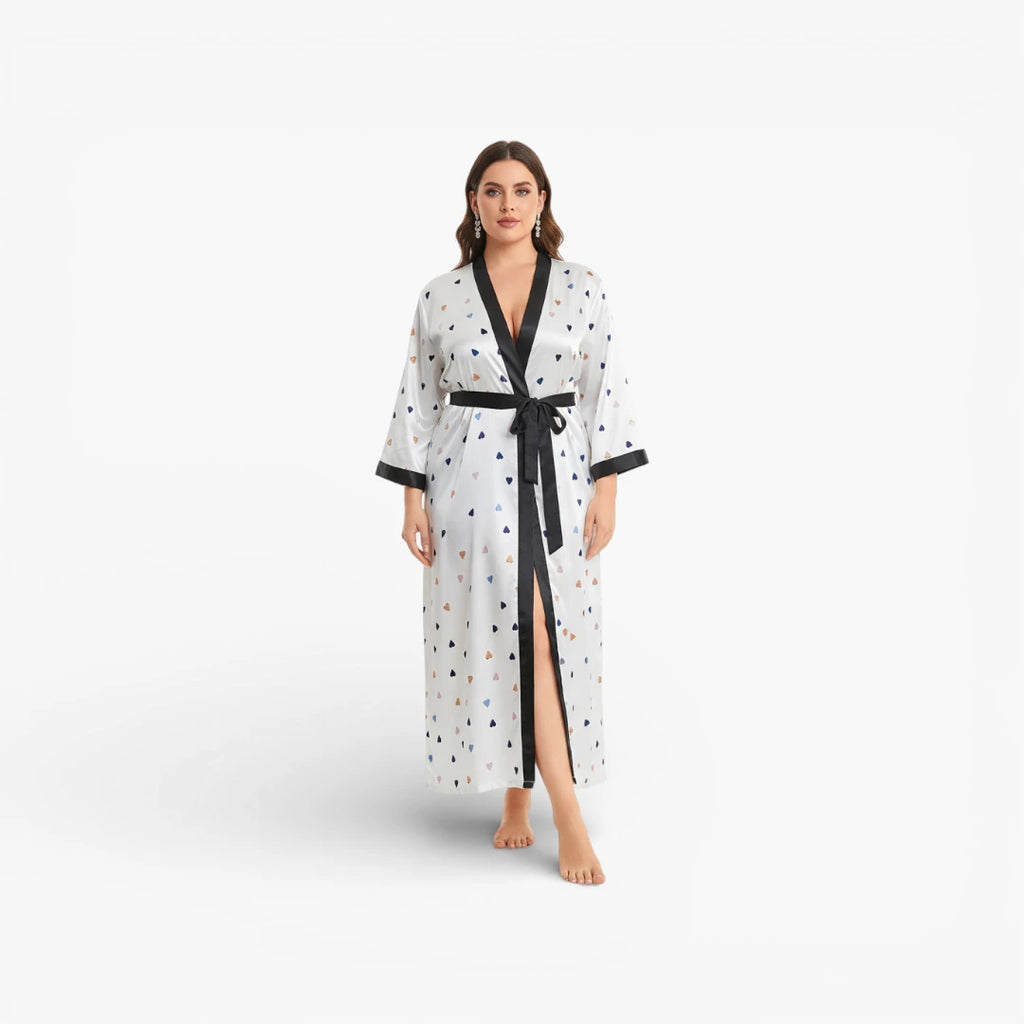 Peignoir Bain Long Blanc Femme