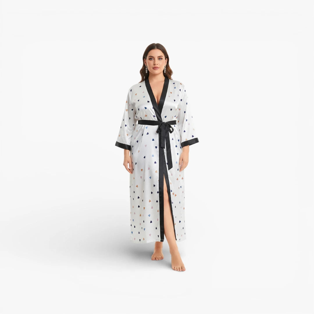 Peignoir Bain Long Blanc Femme