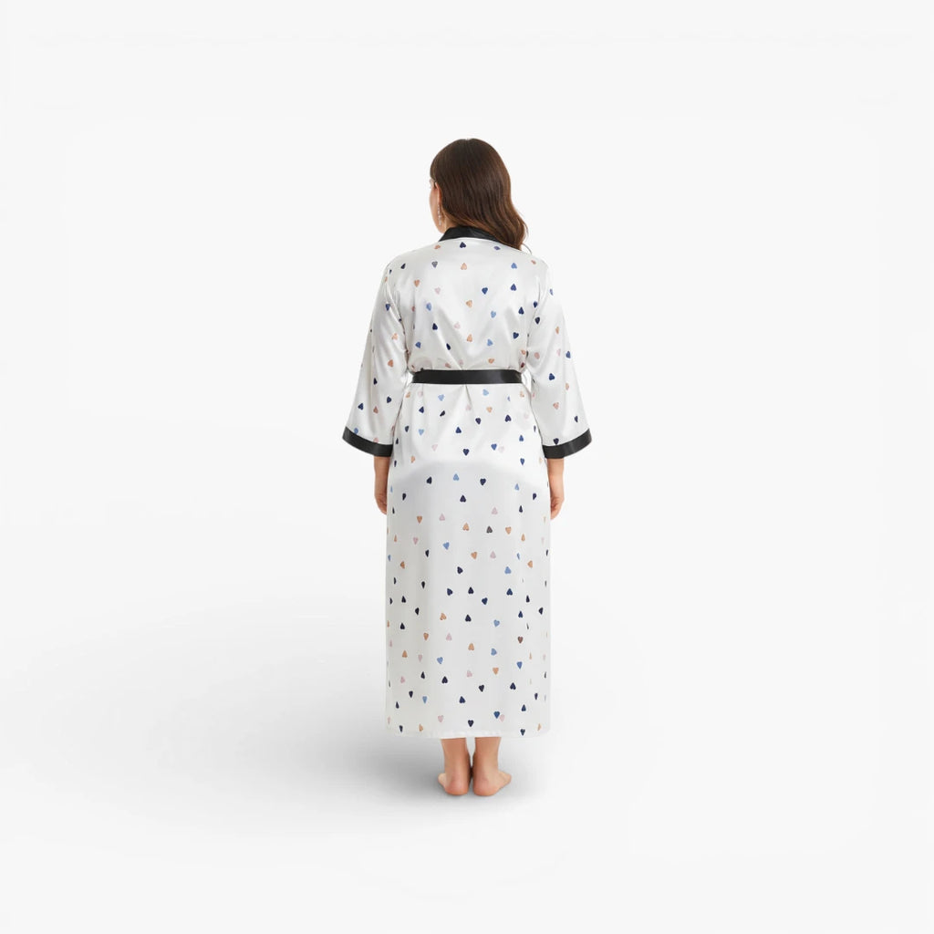 Peignoir Bain Long Blanc Femme