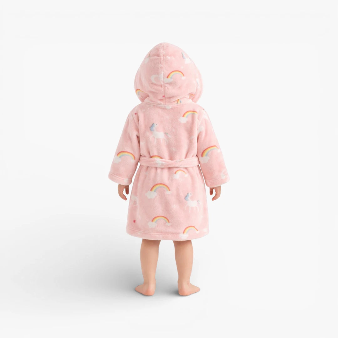 Peignoir Enfant Arc en Ciel Tissu Polaire
