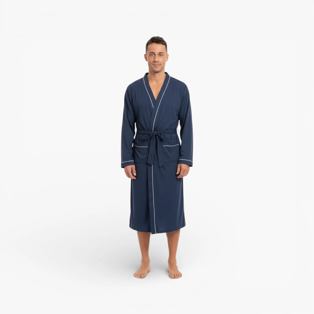 Peignoir Homme Bleu Marine