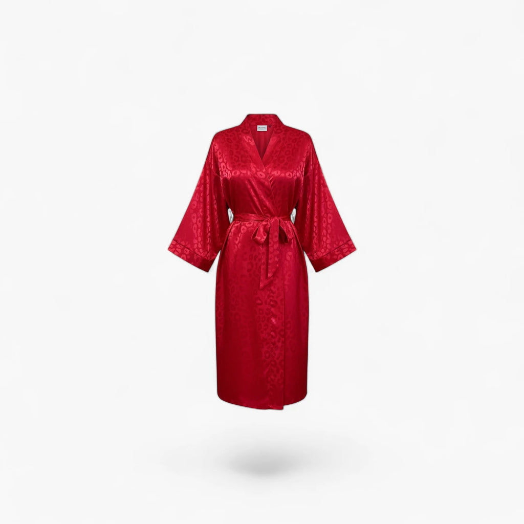 Peignoir Noir Adulte Femme en Polyester