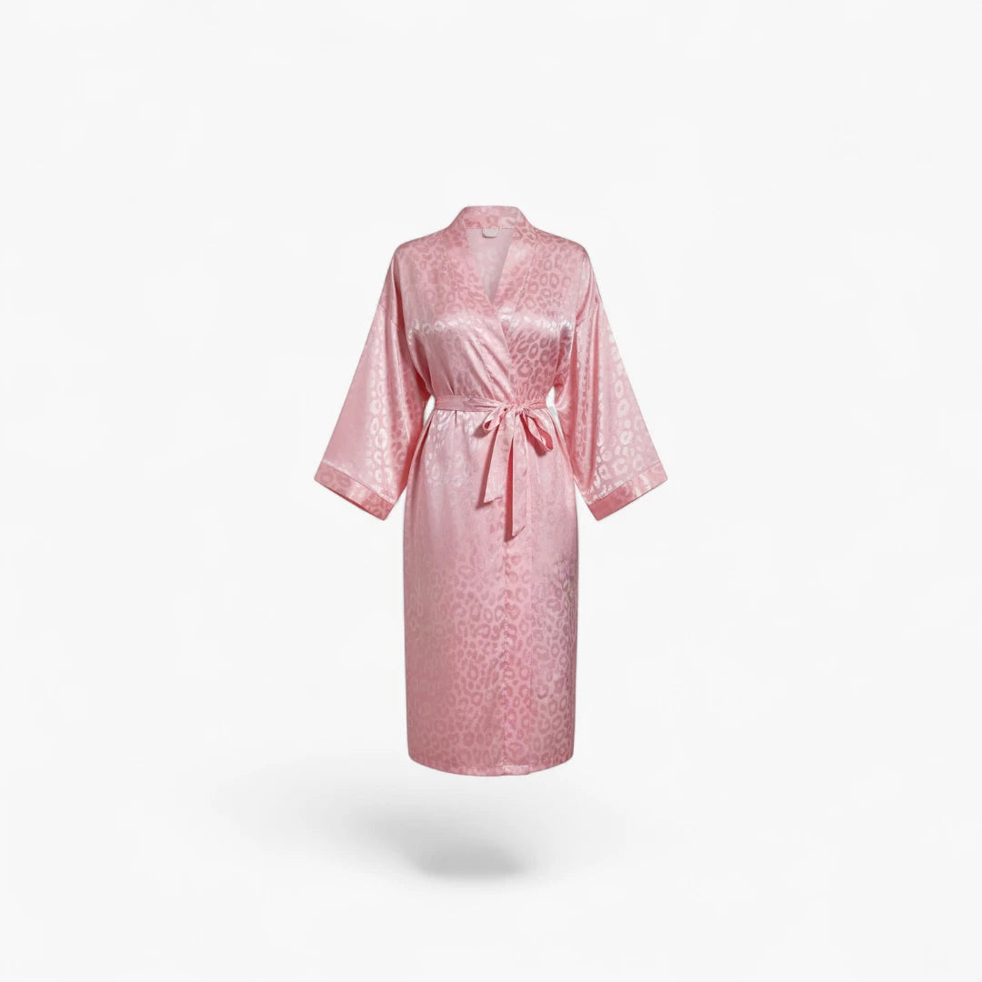 Peignoir Noir Adulte Femme en Polyester