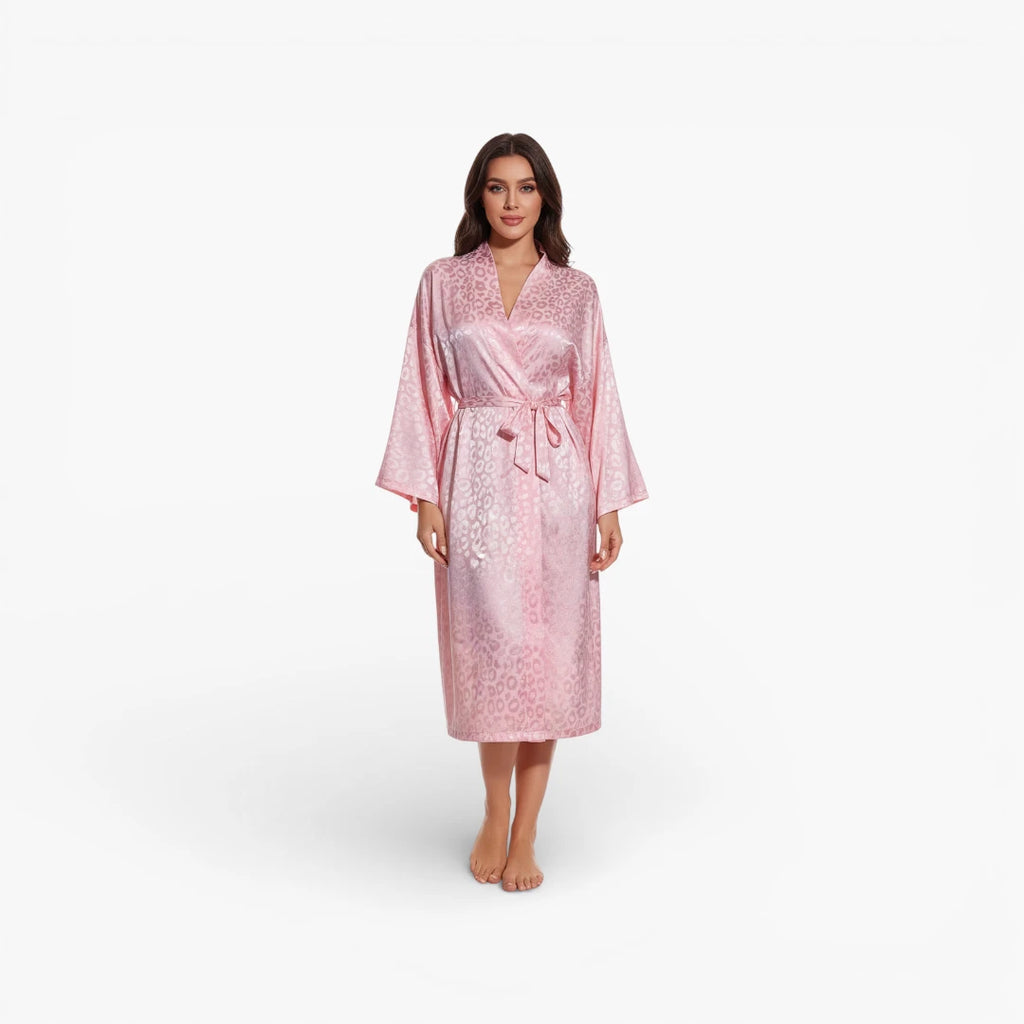 Peignoir Noir Adulte Femme en Polyester