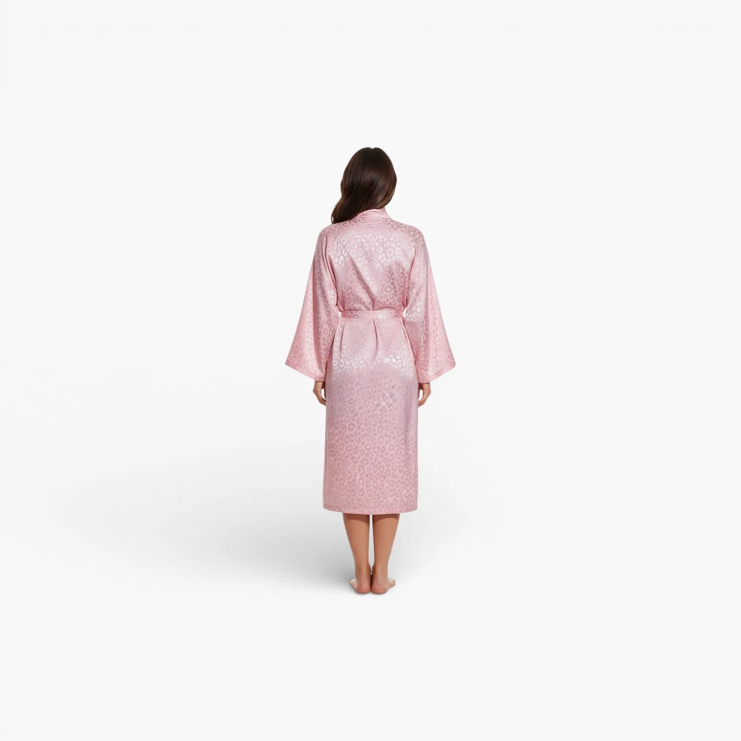 Peignoir Noir Adulte Femme en Polyester