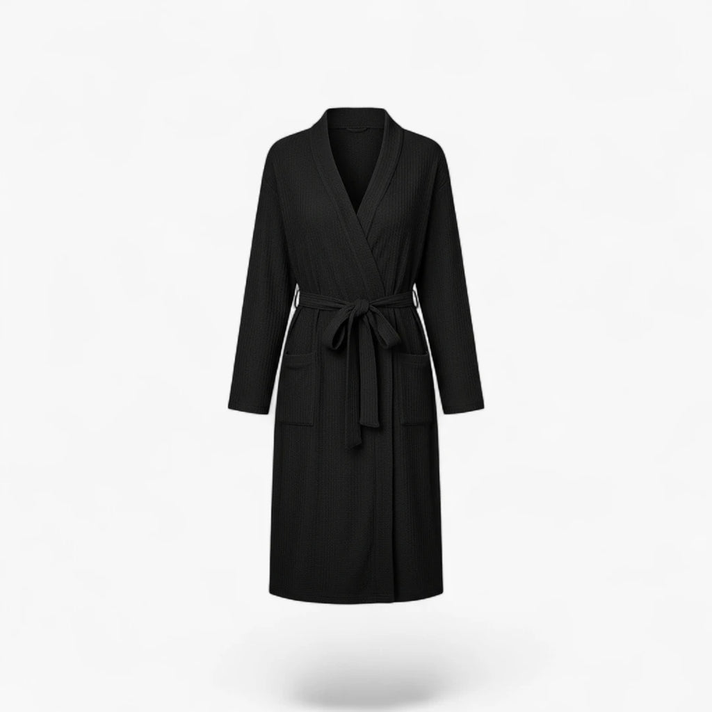 Peignoir Noir Femme Polaire