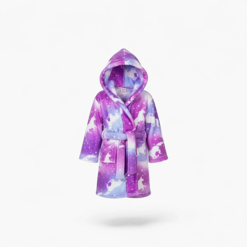 Peignoir Bain Enfant Licorne Coton