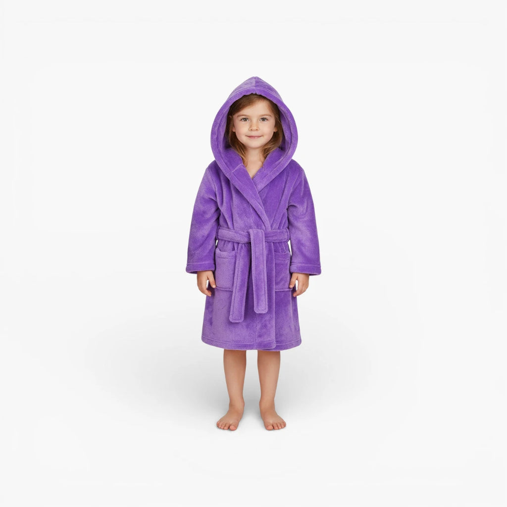 Peignoir Bain Enfant Violet