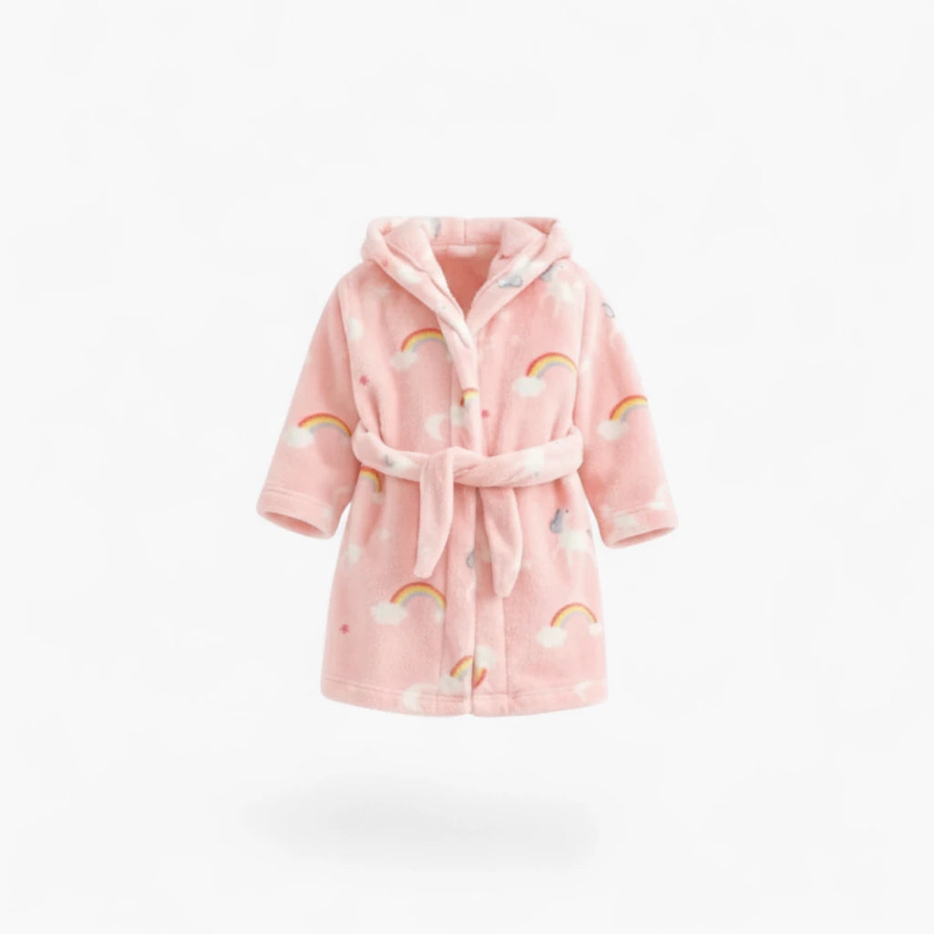 Peignoir Enfant Arc en Ciel Tissu Polaire