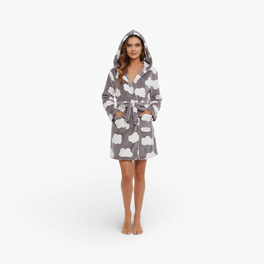 Peignoir Femme Court Chaud