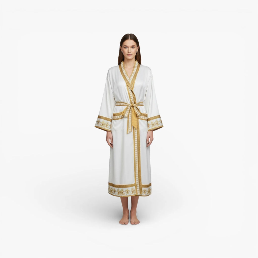Kimono Femme en Satin Long