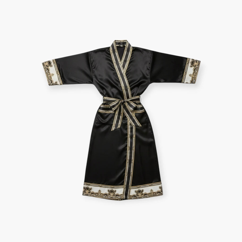 Kimono Femme en Satin Long