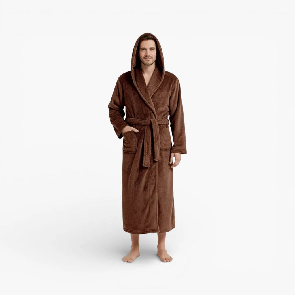 Peignoir Marron Homme Américain
