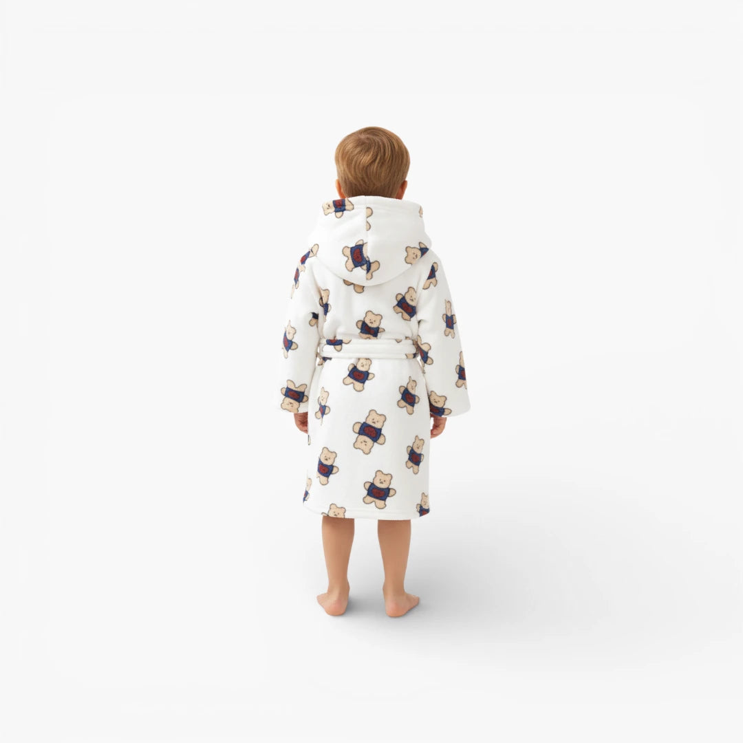 Peignoir de Bain Capuche Ours Enfants