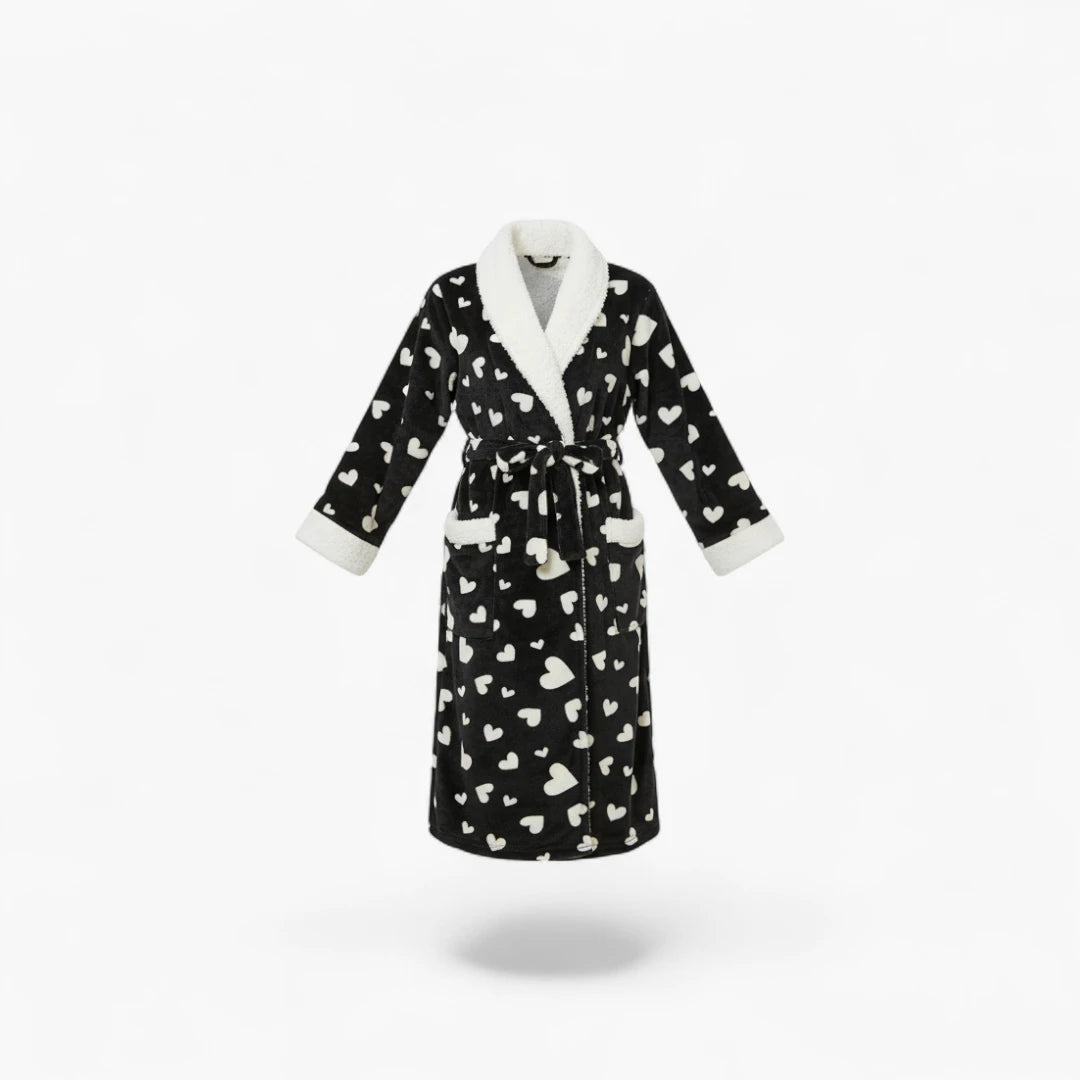 Peignoir de Bain Noir Femme