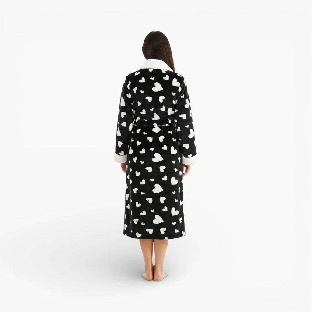 Peignoir de Bain Noir Femme