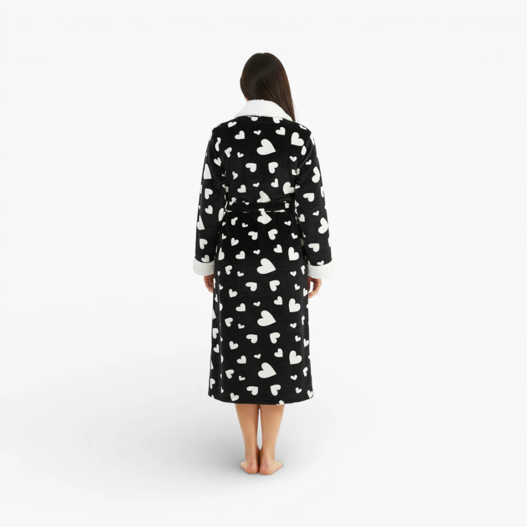 Peignoir de Bain Noir Femme