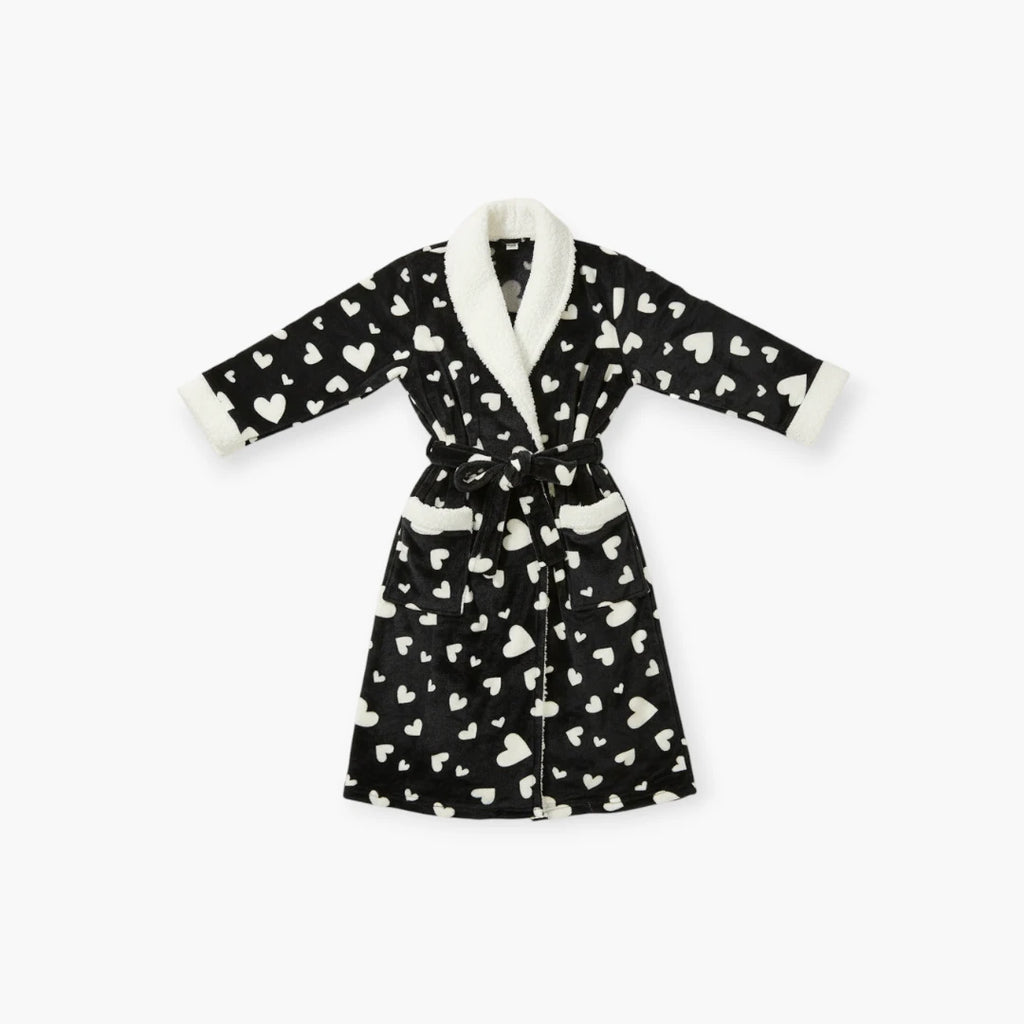 Peignoir de Bain Noir Femme