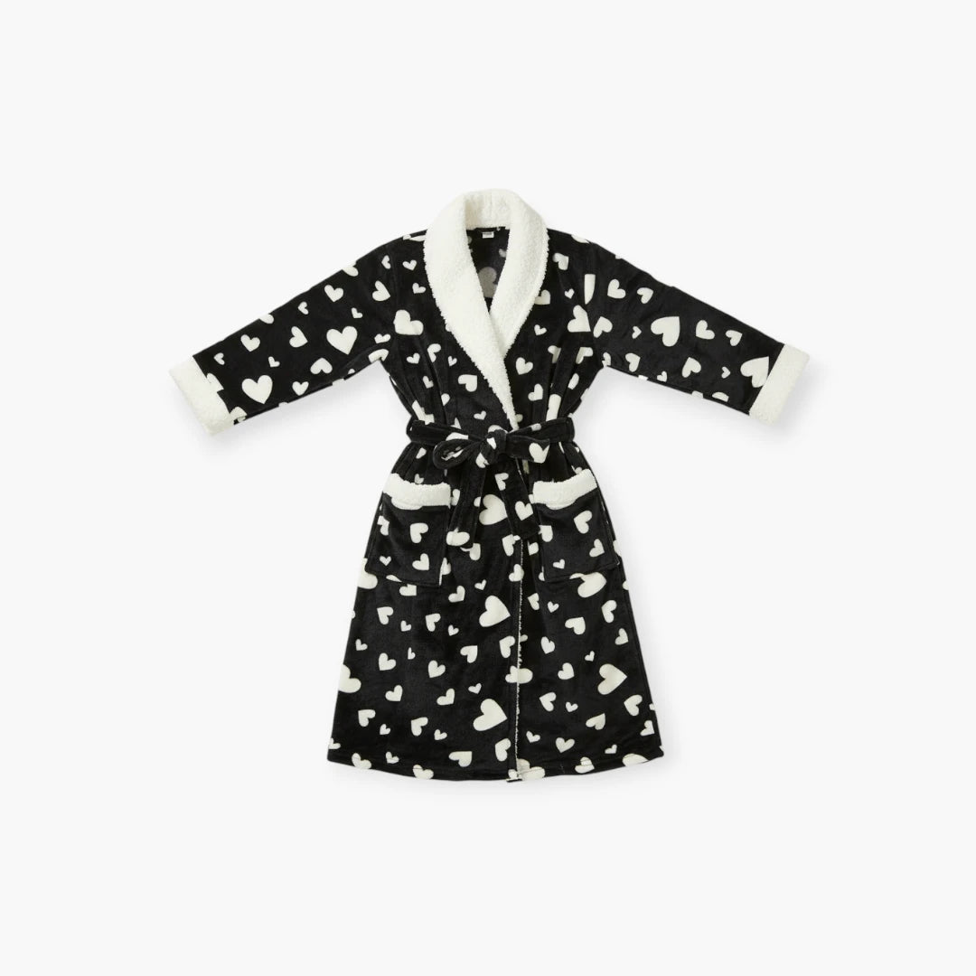 Peignoir de Bain Noir Femme