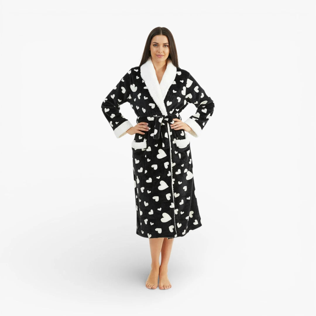 Peignoir de Bain Noir Femme