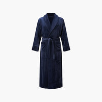 Peignoir Homme Grande Taille Éponge Bleu Marine