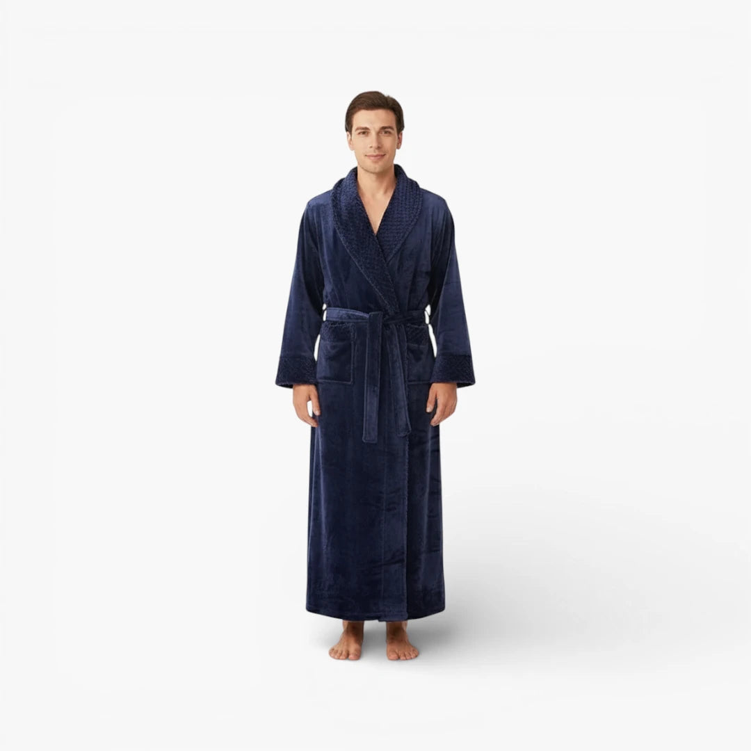 Peignoir éponge Homme Grande Taille Style Marine