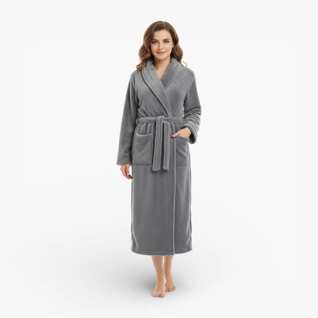 Peignoir femme chaud long