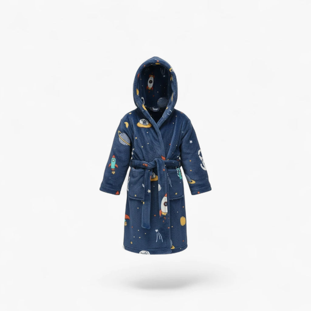 Peignoir garcon bleu