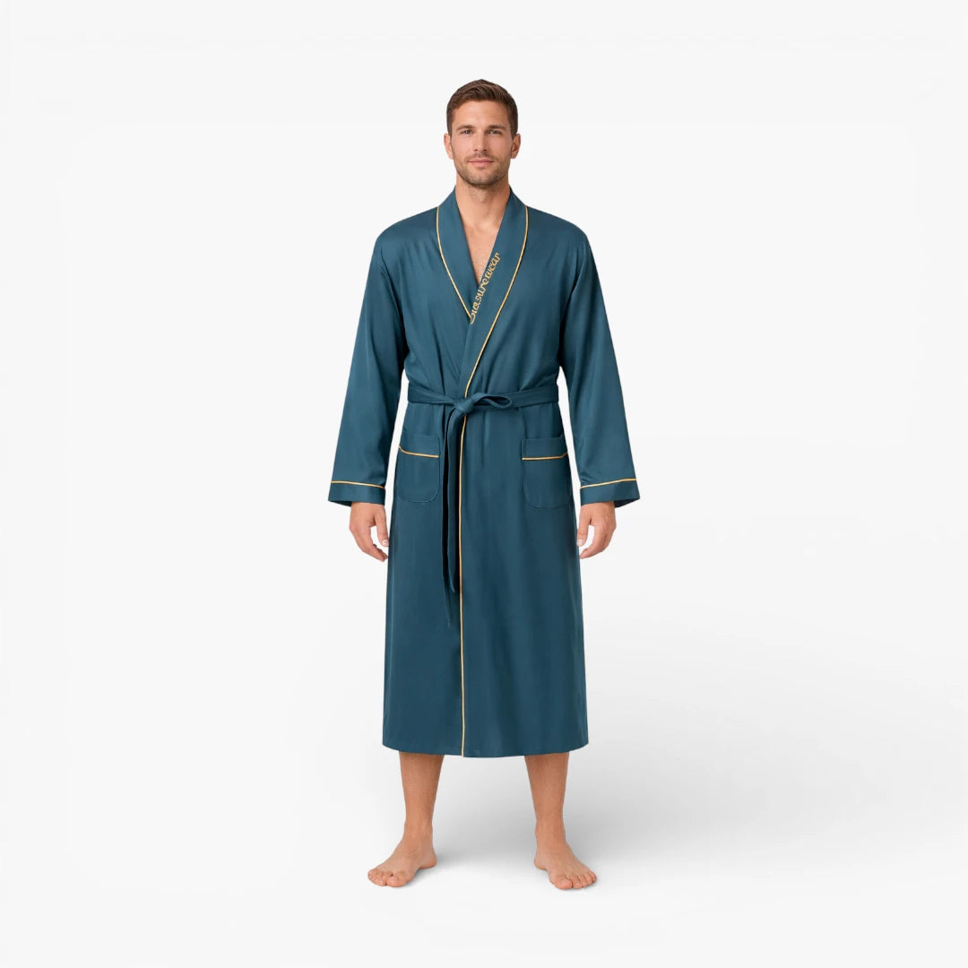 Peignoir homme coton et polyester
