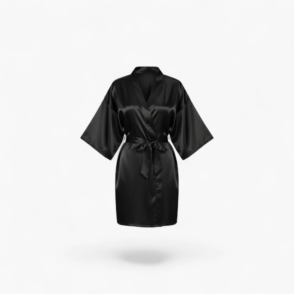 Peignoir Court en Soie Femme