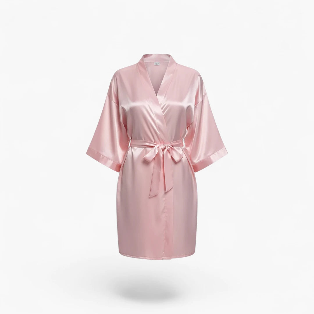 Peignoir Court en Soie Femme