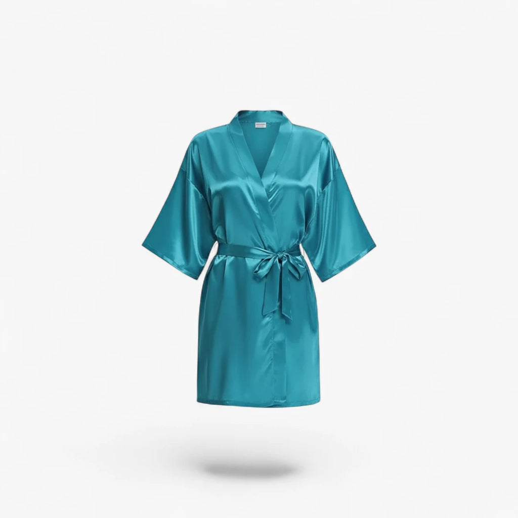 Peignoir Court en Soie Femme