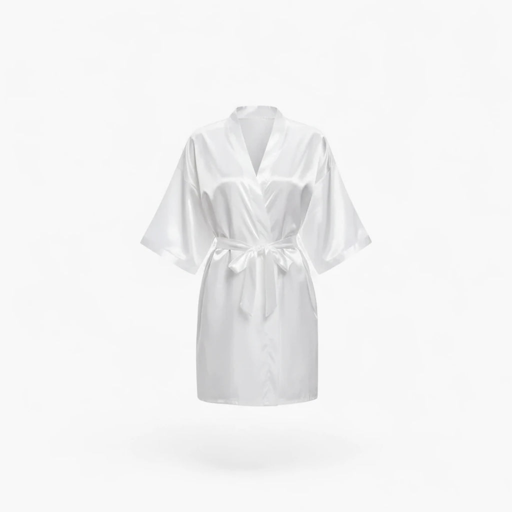 Peignoir Court en Soie Femme