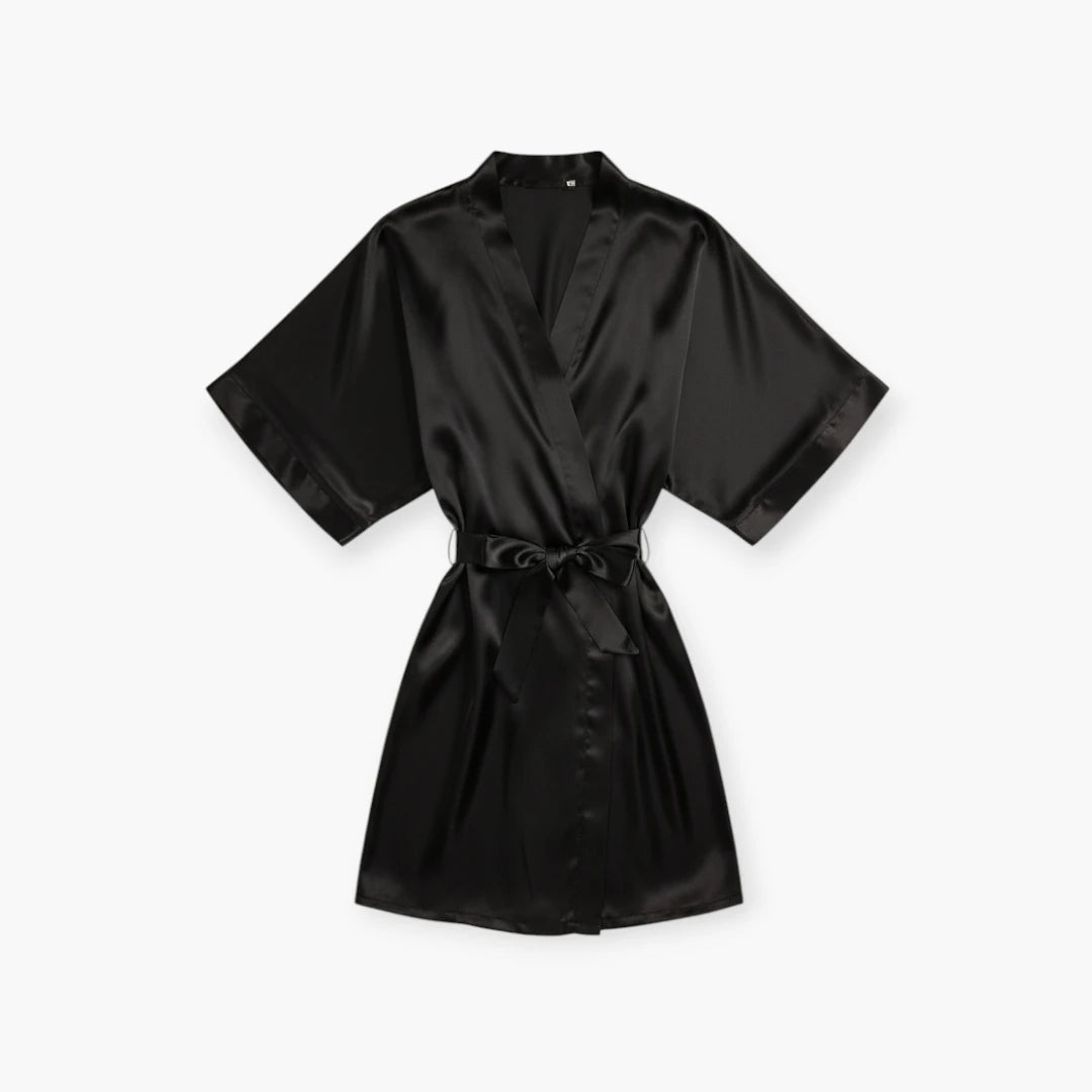 Peignoir Court en Soie Femme