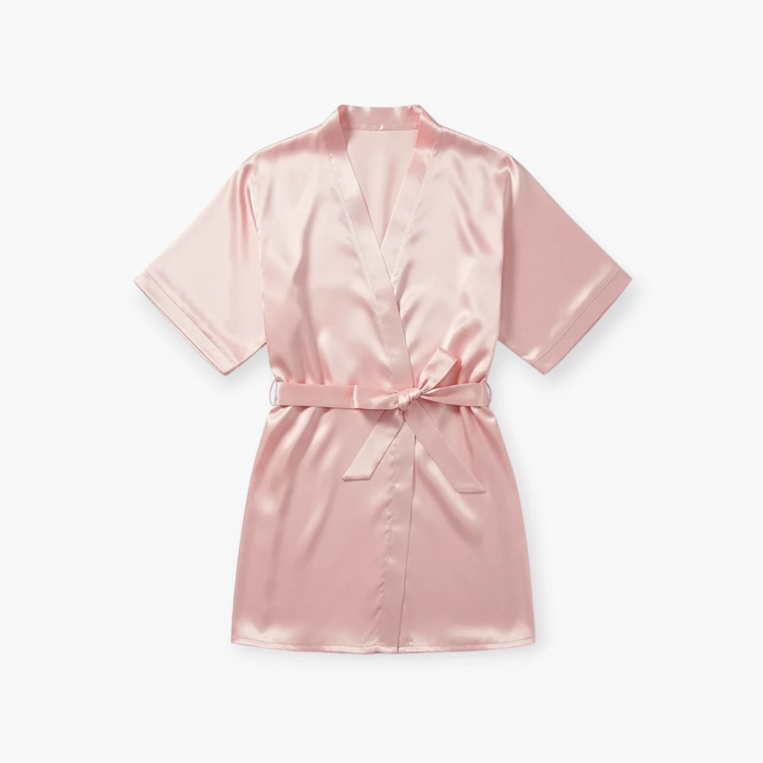 Peignoir Court en Soie Femme
