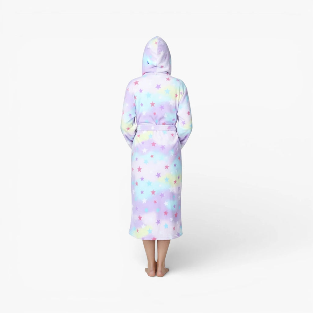 Peignoir de Bain Femme Moelleux avec Capuche