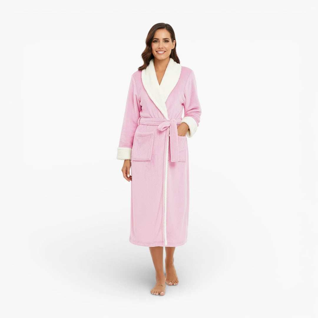 Peignoir de bain femme rose