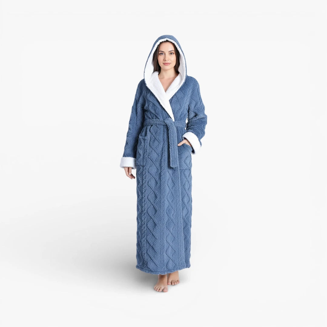 Peignoir en Flanelle Femme Longue