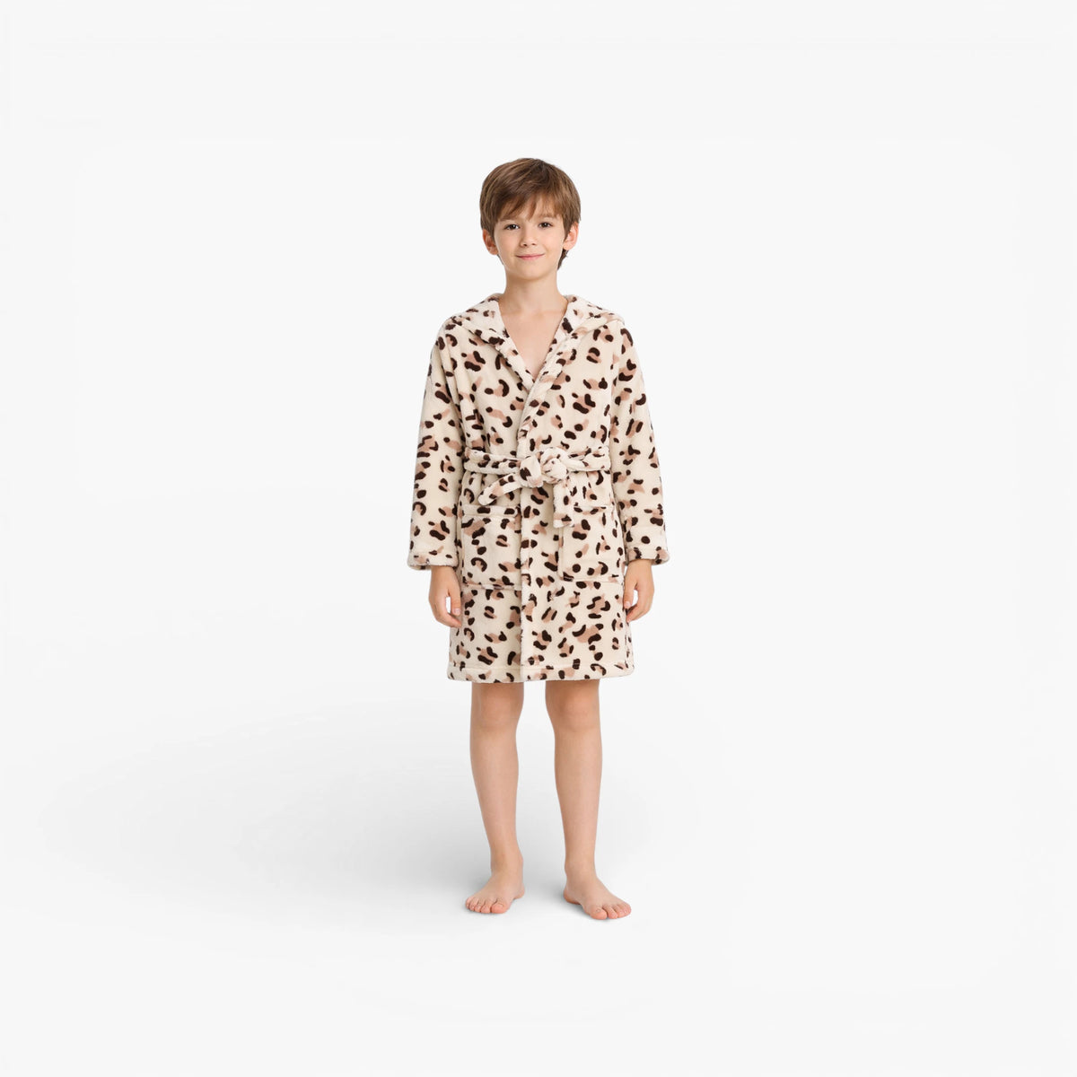 Peignoir enfant léopard