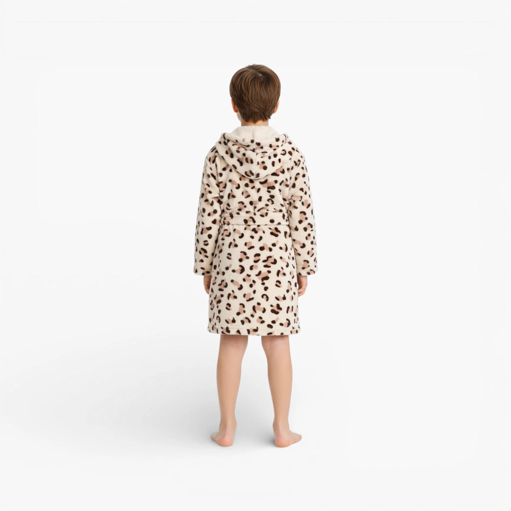 Peignoir enfant léopard