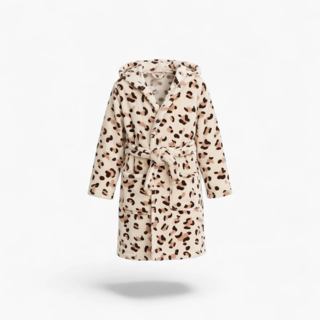 Peignoir enfant léopard