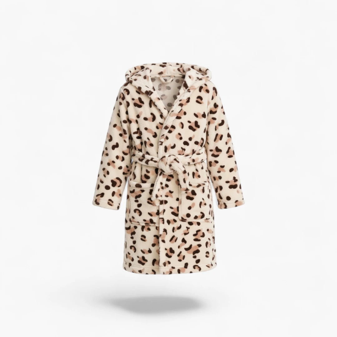 Peignoir enfant léopard