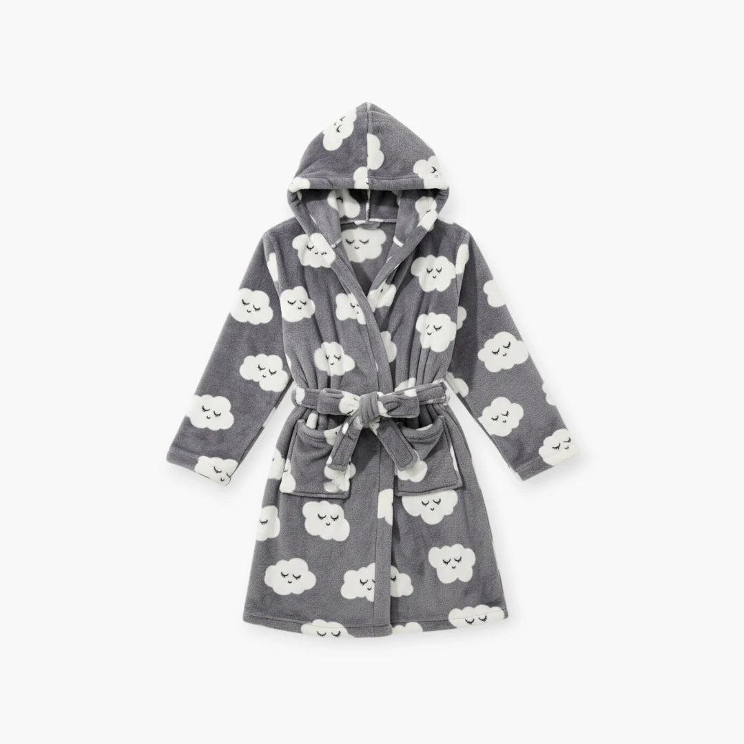 Peignoir Femme Polyester à Capuche