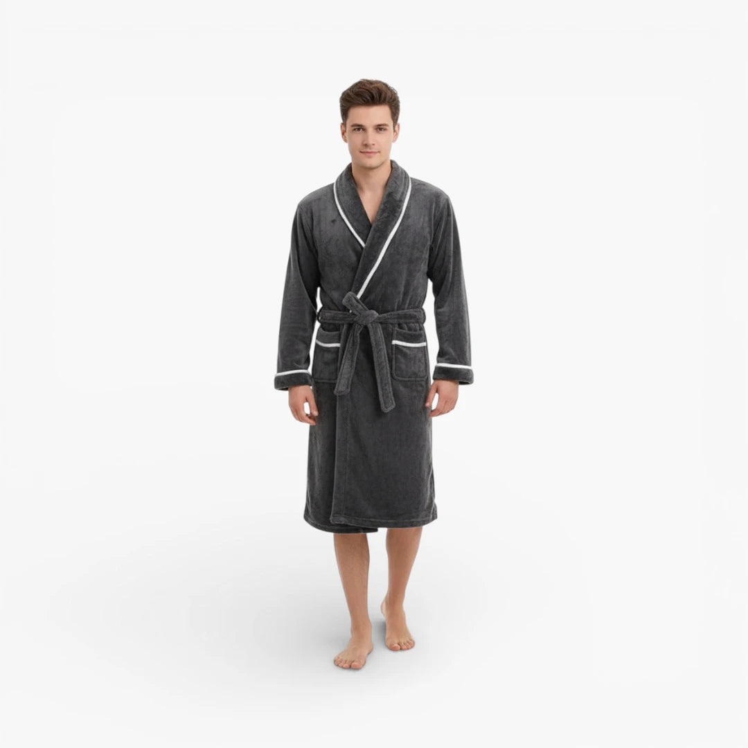 Peignoir Homme Velours et Flanelle