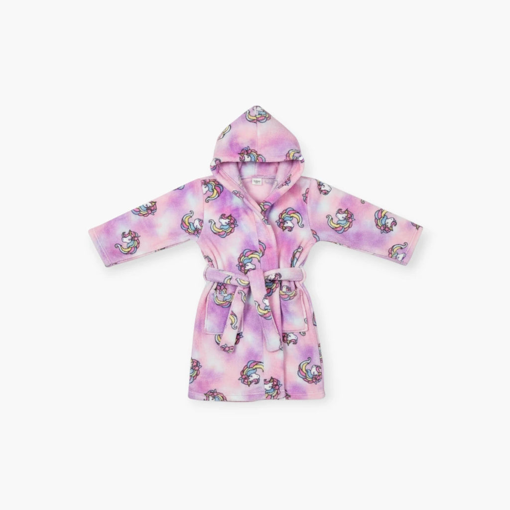 Peignoir licorne rose