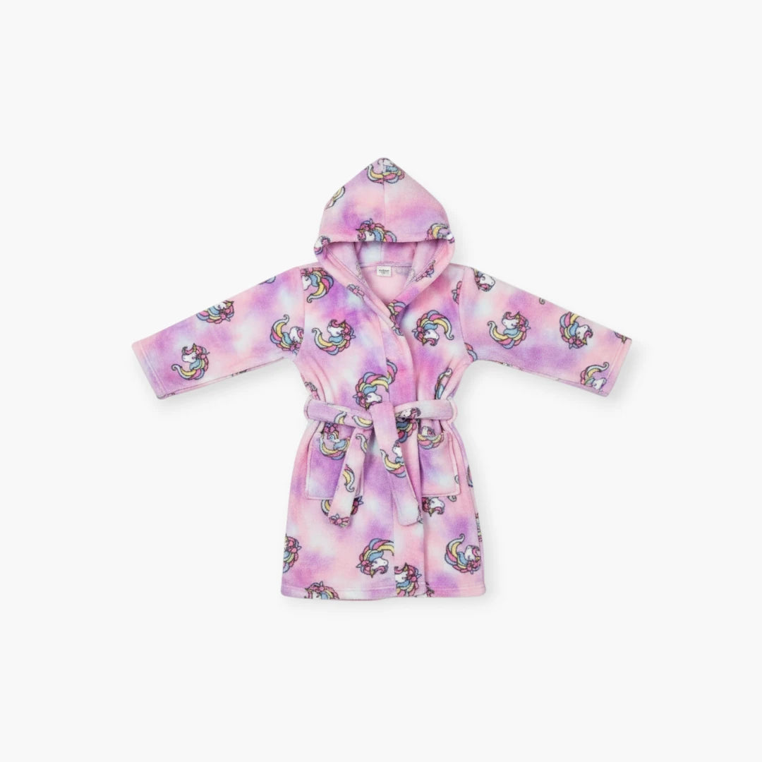 Peignoir licorne rose