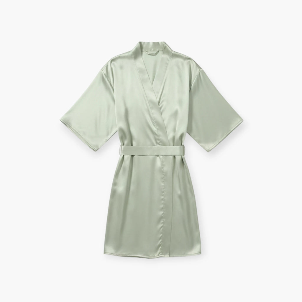 Peignoir Court Satin femme