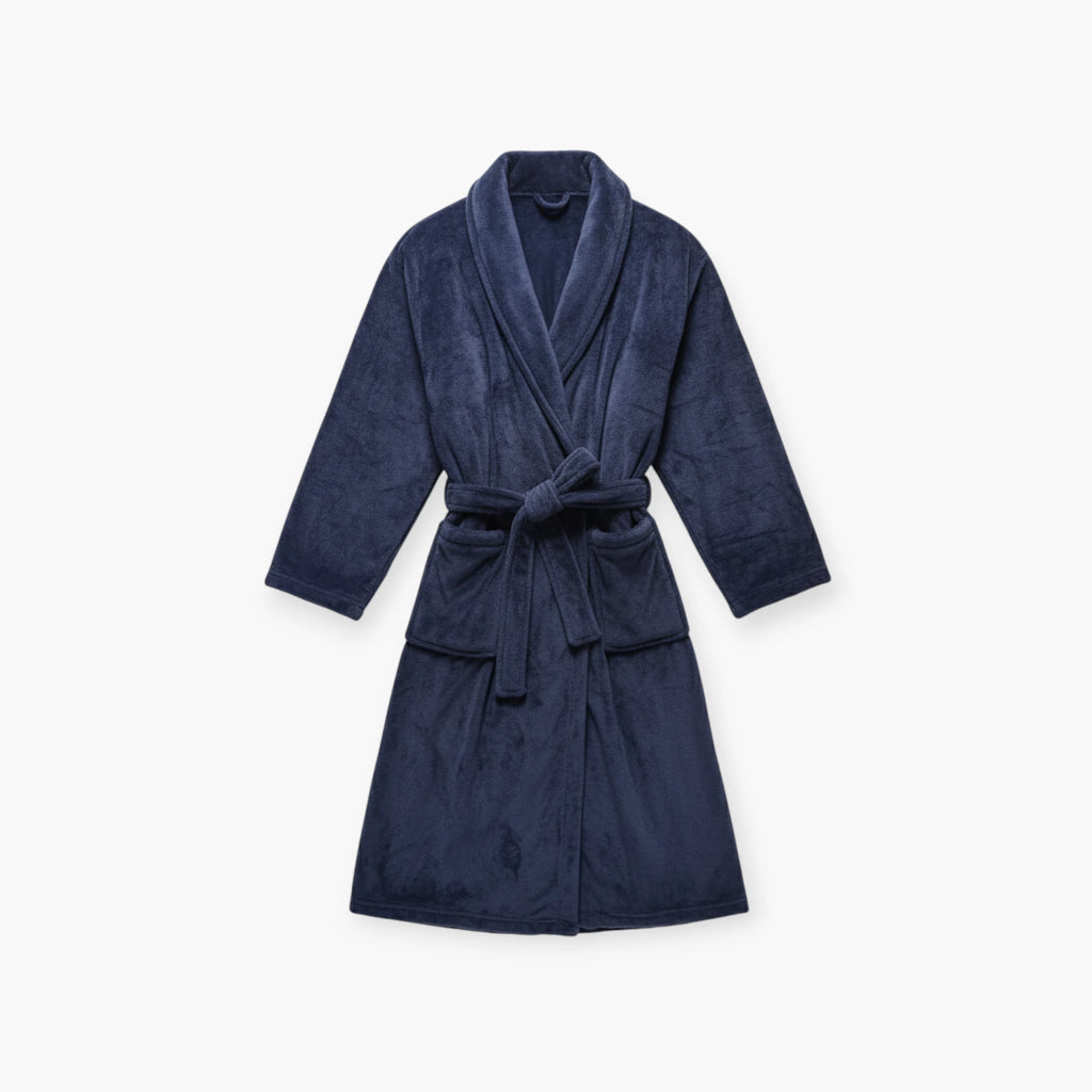 Peignoir de bain polaire homme – Bleu